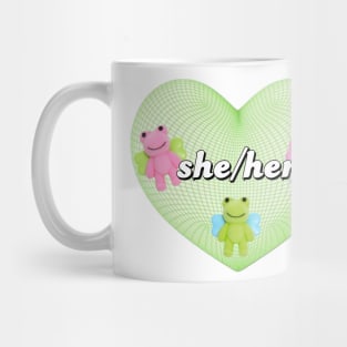 she/her pronouns Mug